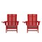 Flash Furniture Red Adirondack Patio Chairs with Cupholder, 2PK 2-LE-HMP-1045-10-RD-GG - alternate 10